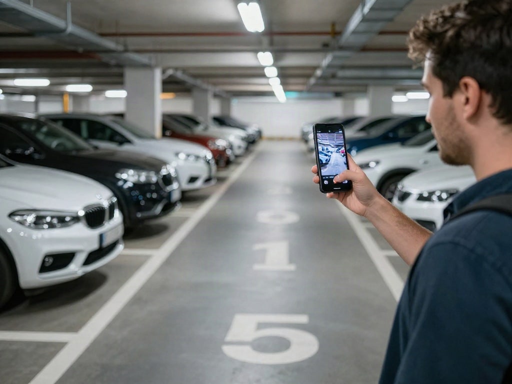 Auto wiederfinden Parkplatz