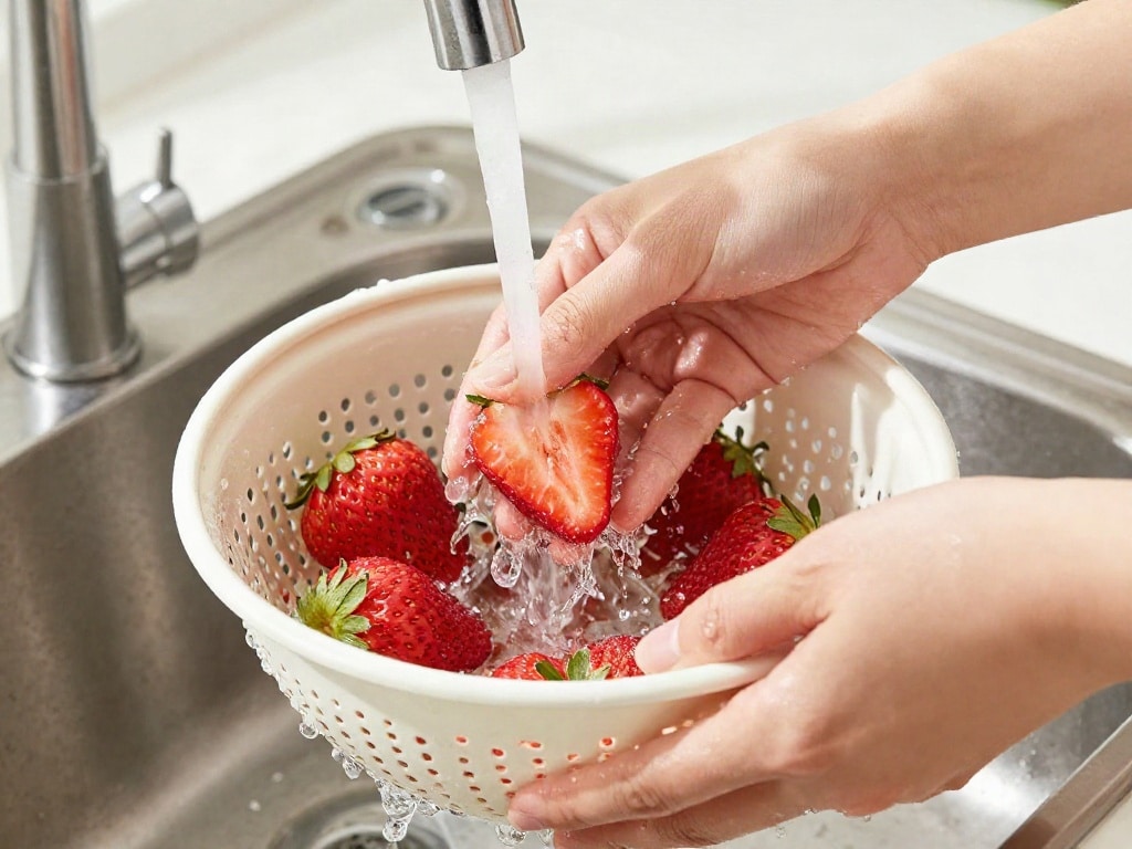Beeren richtig waschen