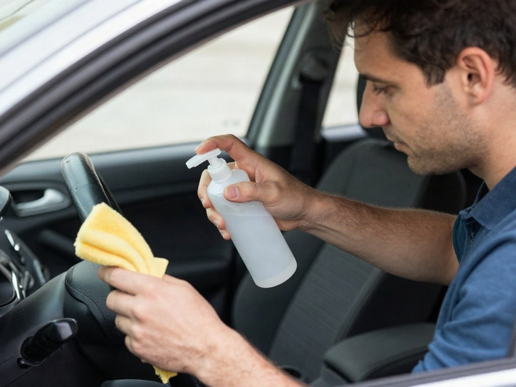 Flecken Autositz entfernen