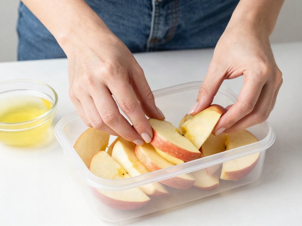 Apfel wird braun verhindern