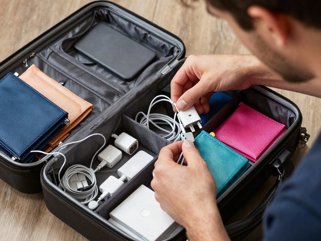 Kleinteile Koffer organisieren