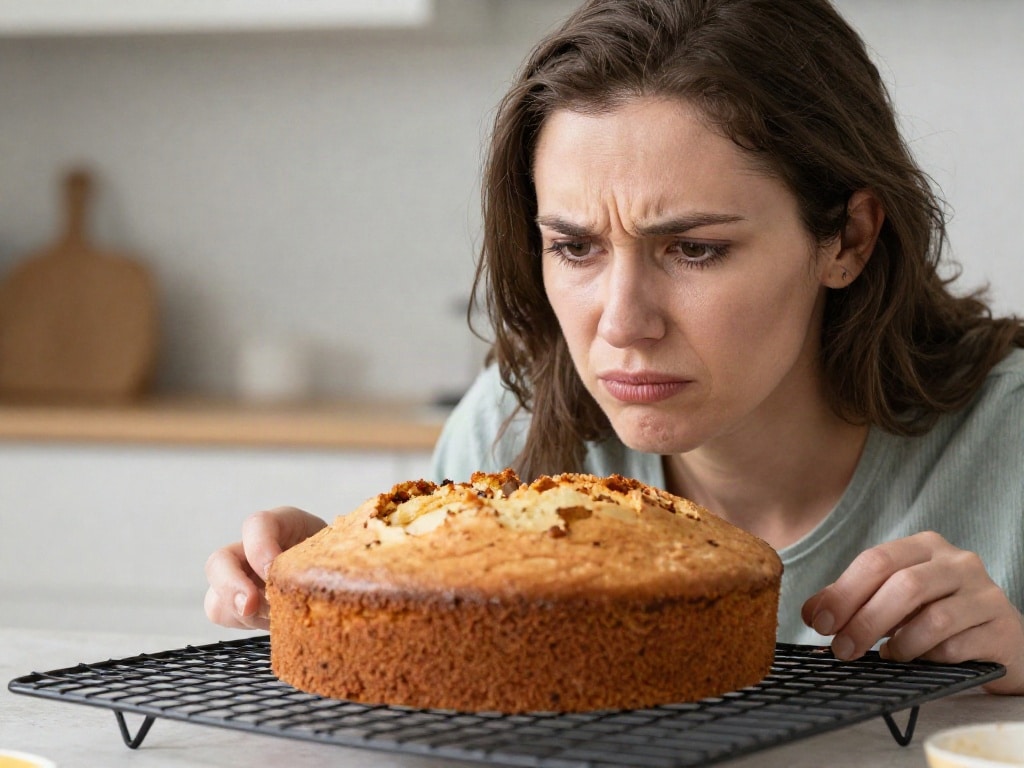 Kuchen fällt zusammen
