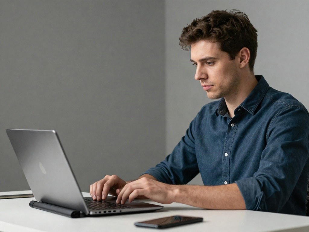 Laptop ergonomisch nutzen