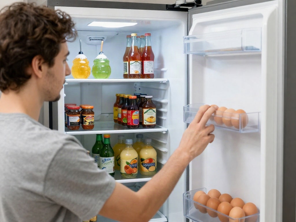 Lebensmittel Kühlschrank Tür