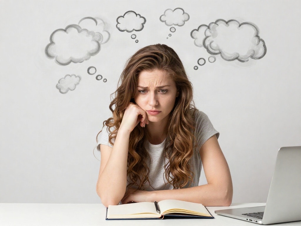 Gedanken aufschreiben Stress